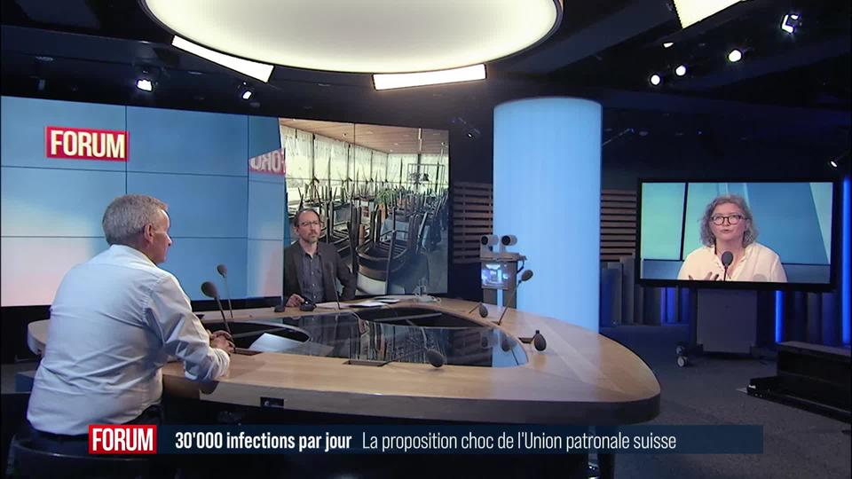 30'000 infections par jour, la proposition choc de l'Union patronale: débat entre Samia Hurst et André Berdoz