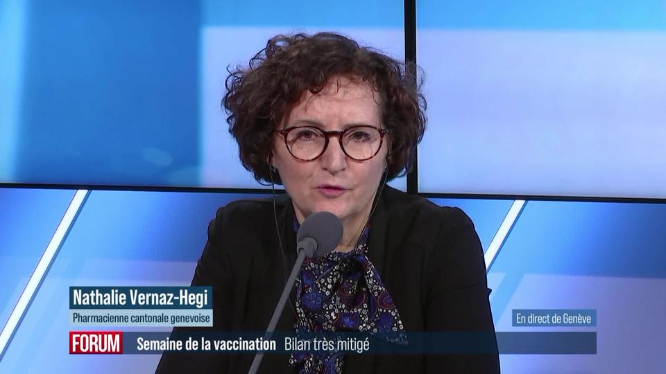 Bilan de la semaine de la vaccination: interview de Nathalie Vernaz-Hegi