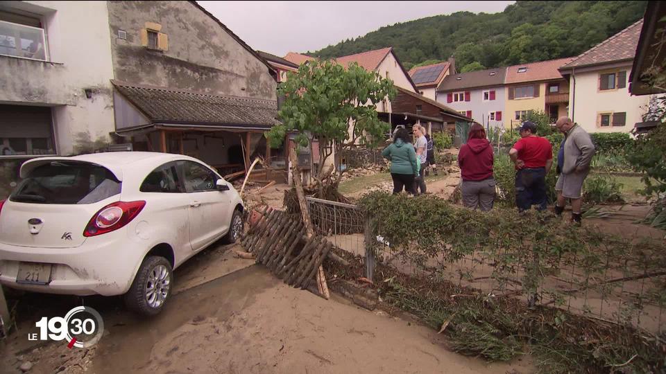 Les intempéries ont provoqué de gros dégâts, tout particulièrement à Cressier, dans le canton de Neuchâtel