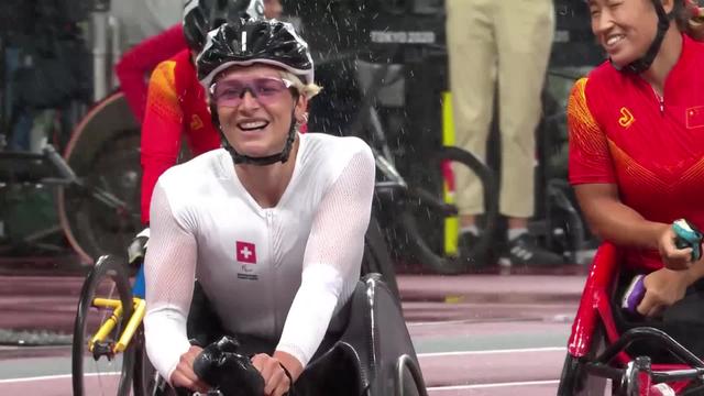Paralympiques, athlétisme, 400m T54 féminin: M. Schär remporte la médaille d'or