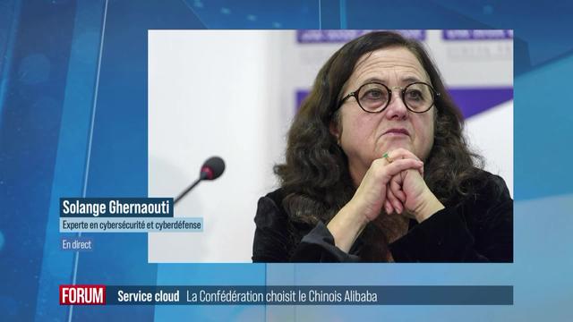 Le fournisseur chinois Alibaba va stocker des données administratives fédérales: interview de Solange Ghernaouti