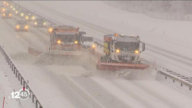 La Suisse allemande croule sous la neige. A Zurich les transports publics sont à l'arrêt