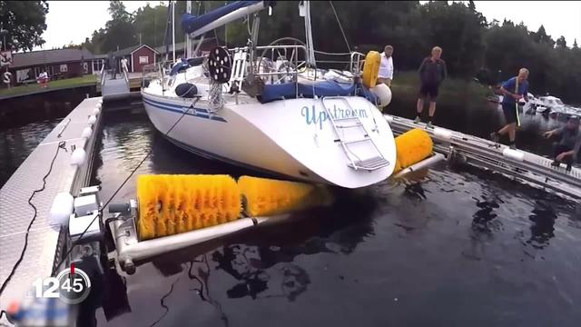 En Suisse, on cherche à réduire l'impact écologique de la navigation, par exemple les résidus polluants de l'antifouling.