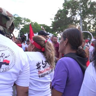 Managua, 19.07,2021. Des Nicaraguayens fêtent les 42 ans de la Révolution sandiniste [RTS - Charlotte Joppen]