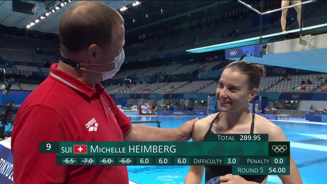 Plongeon, tremplin 3m dames: Michelle Heimberg (SUI) parvient à se qualifier pour les demies!