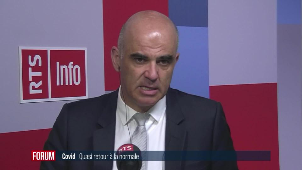 Levée de presque toutes les mesures sanitaires anti-Covid dès samedi: interview d'Alain Berset