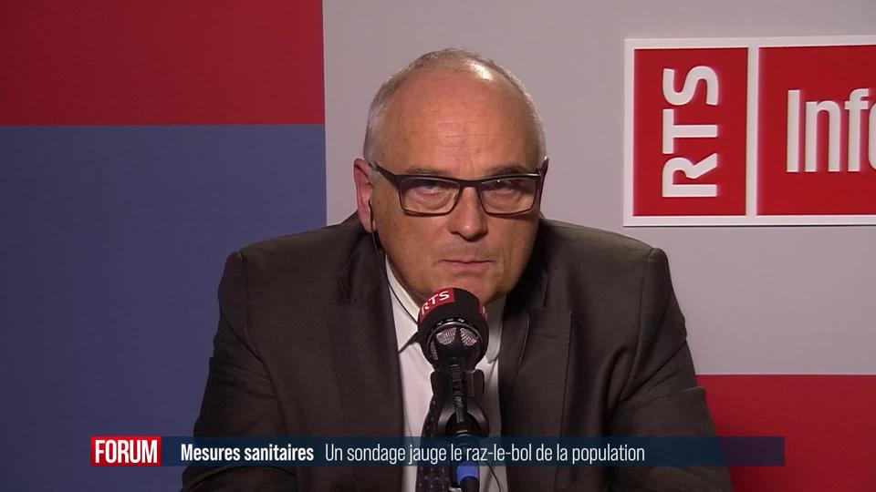 Un sondage mesure le ras-le-bol du coronavirus de la population: interview de Pierre Alain Schnegg