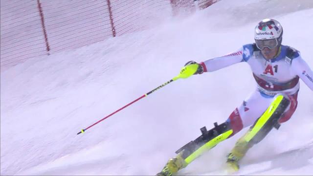 Schladming (AUT), slalom messieurs, 1re manche: élimination pour Daniel Yule (SUI)