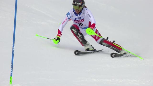 Are (SWE), slalom dames, 1e manche: Camille Rast
