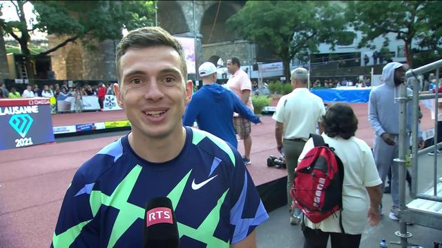 Athletissima, saut en hauteur: le vainqueur Ilya Ivanyuk (RUS) à l'interview