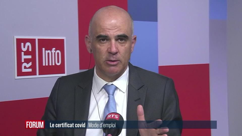 Le certificat Covid, une solution, pas une contrainte: interview d’Alain Berset