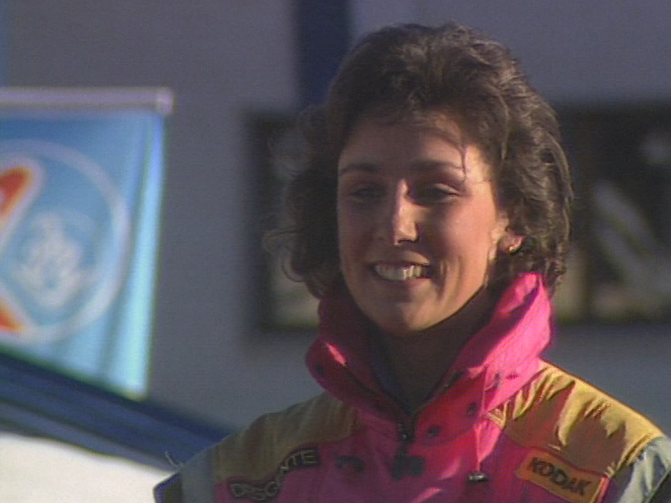 La victoire de Maria Walliser devant Figini aux Mondiaux de Crans-Montana 1987