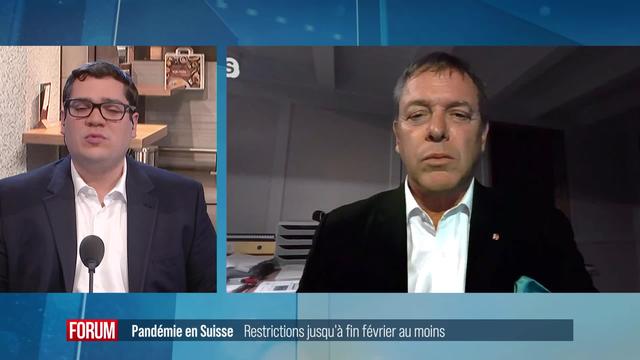 Réactions de la branche de la restauration après les dernières annonces du Conseil Fédéral: interview de Casimir Platzer