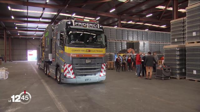 Un camion électrique de 40 tonnes permet des livraisons dans toute la Suisse, sans émission de carbone.