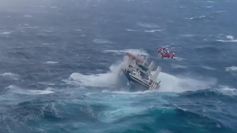 Bateau fantome au large de la Norvège