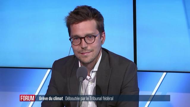 Le Tribunal fédéral a débouté des activistes du climat: interview d'Arnaud Nussbaumer