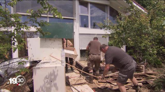 Inondations à Cressier : 2 jours après le drame, l'entraide s'organise et l'évaluation des dégâts commence.