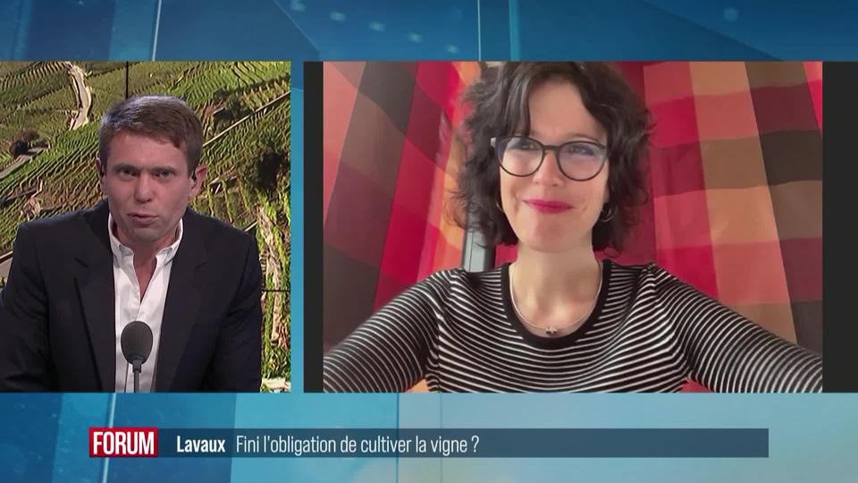 Le Conseil d'Etat vaudois veut assouplir la protection du Lavaux: interview de Christelle Luisier Brodard