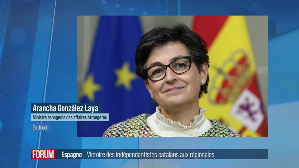 Résultats des élections régionales catalanes: interview d'Arancha González Laya