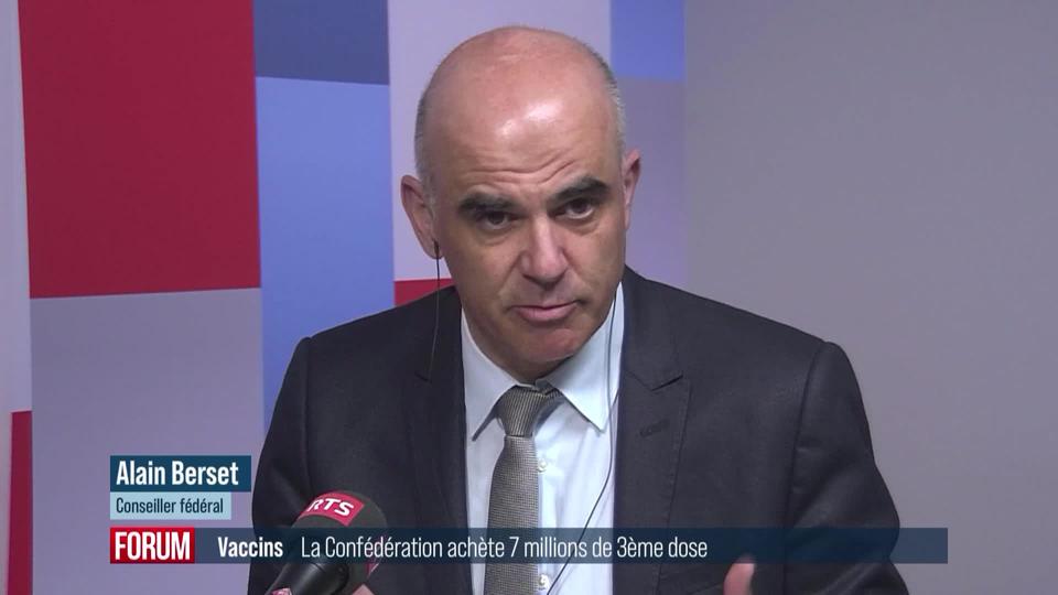 La Confédération achète 7 millions de doses supplémentaires du vaccin Moderna: interview d'Alain Berset