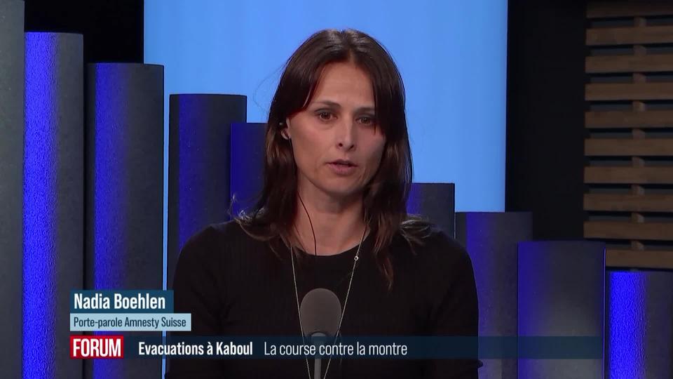 Session spéciale pour le Conseil des droits de l'homme des Nations unies concernant l'Afghanistan: Réaction de Nadia Boehlen (vidéo)