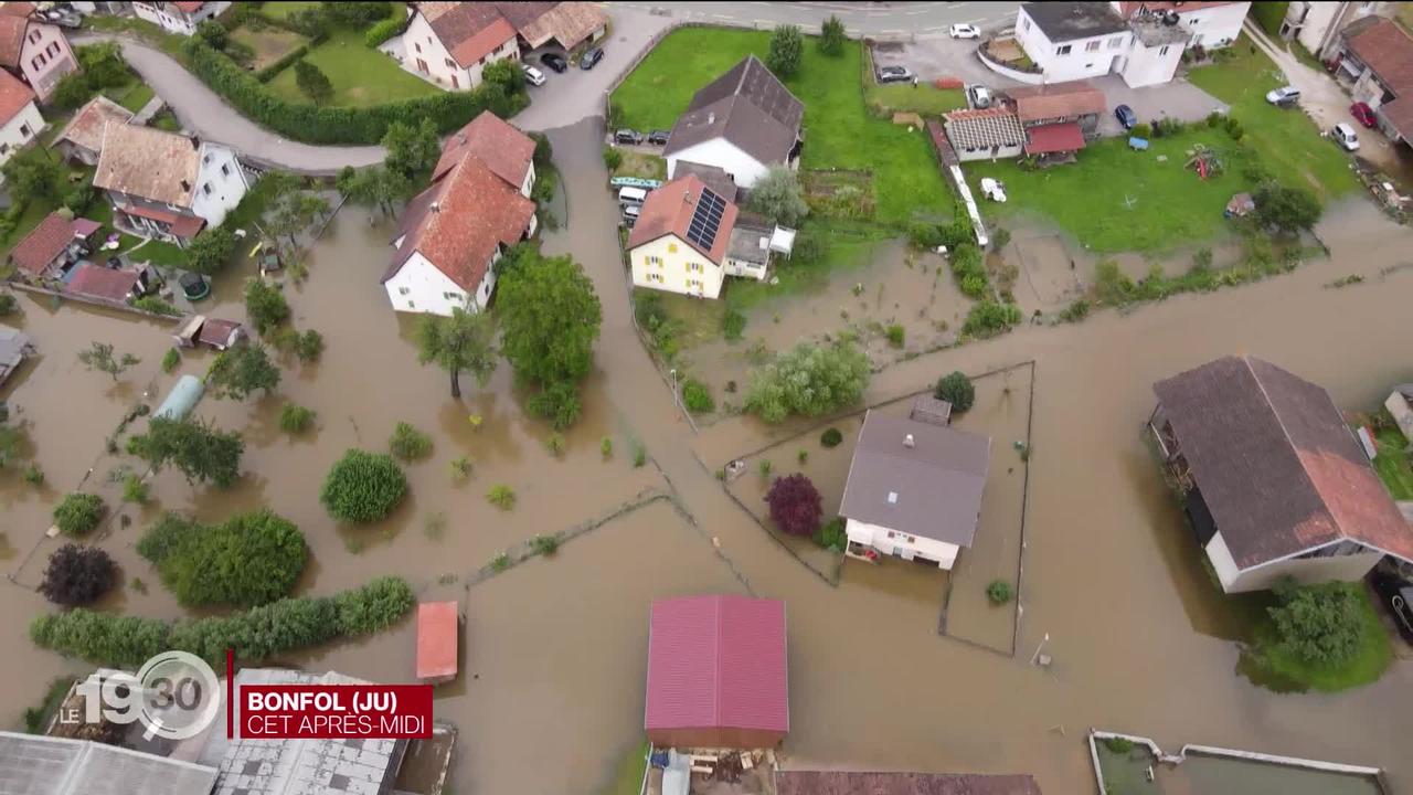 Inondations: le Jura fortement touché, le Plateau se prépare.