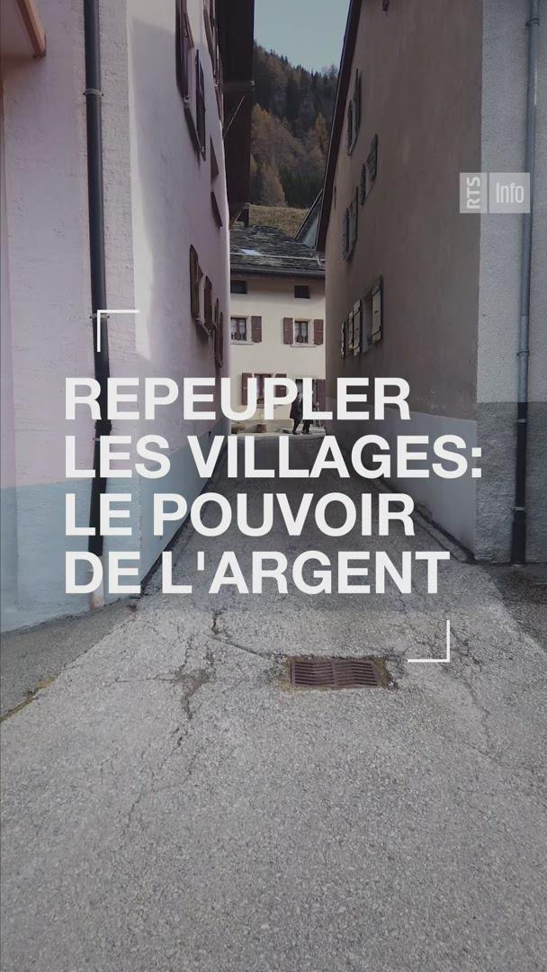 Repeupler les villages: le pouvoir de l'argent