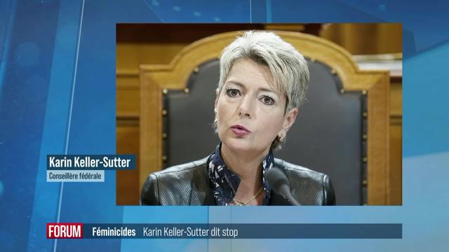 Karin Keller-Sutter veut lutter contre les violences domestiques (vidéo)
