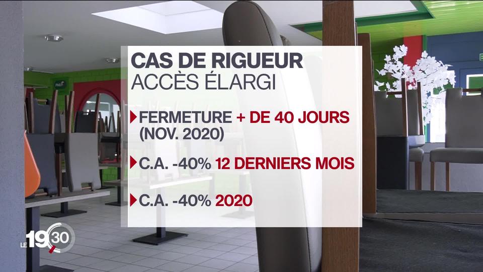 Le Conseil fédéral va élargir l'aide aux cas de rigueur. Moins de conditions et de plus gros montants.