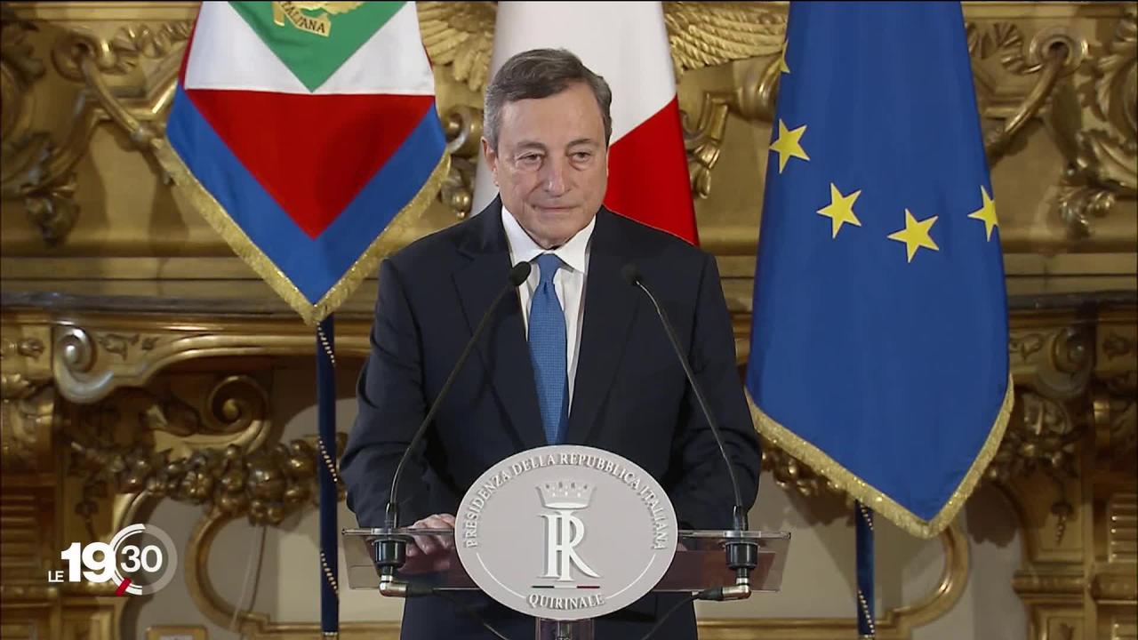 Mario Draghi chargé de former un nouveau gouvernement italien.