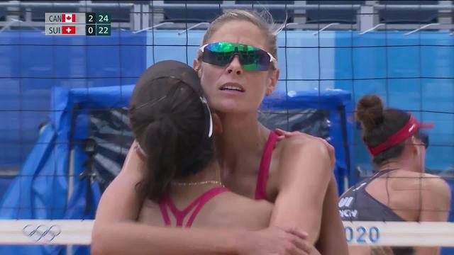 Beachvolley, phase préliminaire dames: Vergé-Depré-Heidrich (SUI) battue par des Canadiennes redoutables