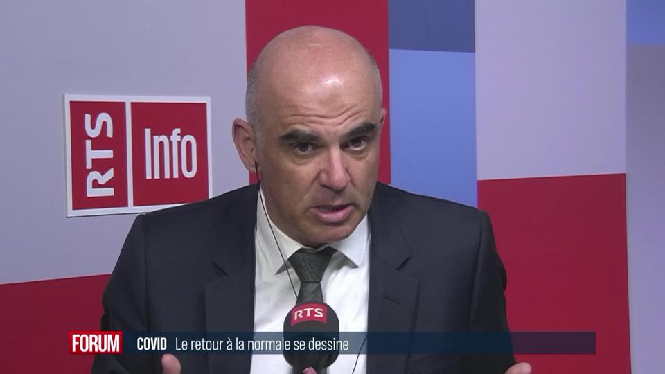 La sortie de crise sanitaire se dessine: interview d'Alain Berset