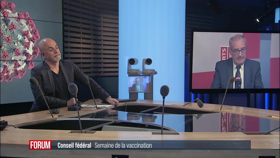 "Sortir ensemble de la pandémie", souhaite le Conseil fédéral: interview de Guy Parmelin