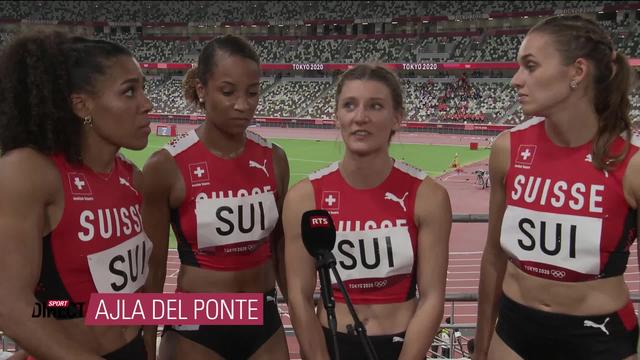 Athlétisme, 4x100: les Suissesses à l'interview après leur quatrième place
