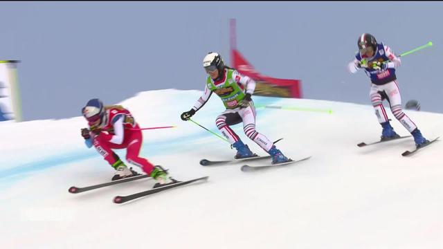 Skicross, Idre Fjäll: Jonas Lenherr(SUI) 2e derrière Reece Howden(SWE), chez les femmes 3e place pour Fanny Smith(SUI), 1re place pour Alizée Baron (FRA)
