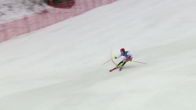 Zagreb (CRO), slalom messieurs, 1re manche:  Loic Meillard (SUI)