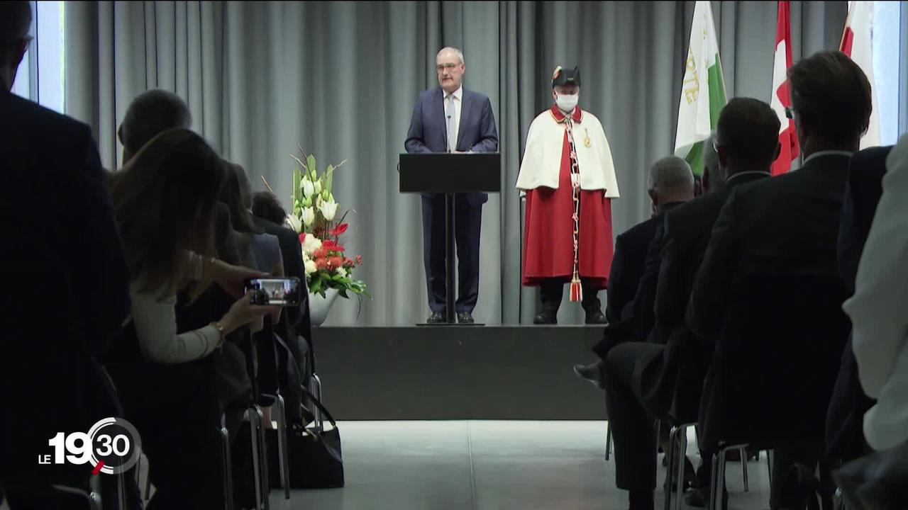 Le président de la Confédération Guy Parmelin est reçu officiellement par les autorités vaudoises