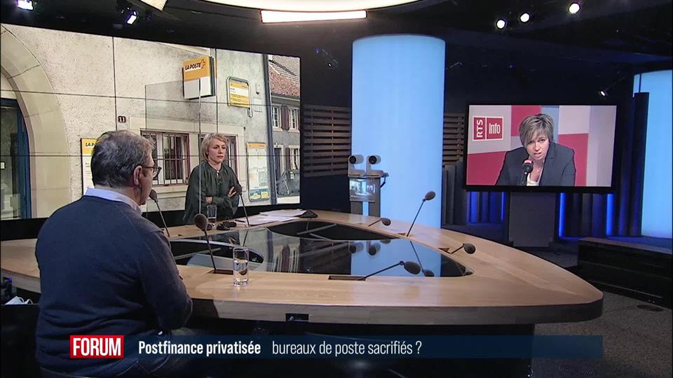 La privatisation de PostFinance va-t-elle signer la mort du réseau postal? (vidéo)