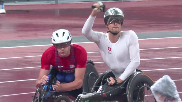Paralympiques, athlétisme, 800m T54 messieurs: une nouvelle médaille d'or pour M. Hug (SUI)
