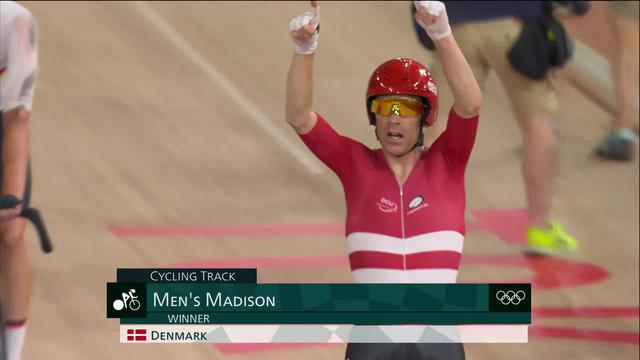 Cyclisme piste, Madison messieurs: le Danemark champion!