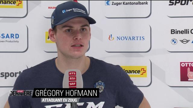 National League,: Zug - Servette(5-3) Interview Grégory Hofmann
