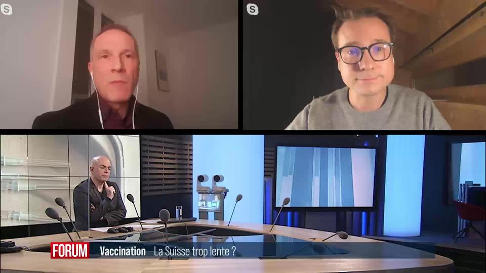 Le programme de vaccination de la Suisse est-il trop lent? Débat entre Laurent Kurth et Philippe Nantermod