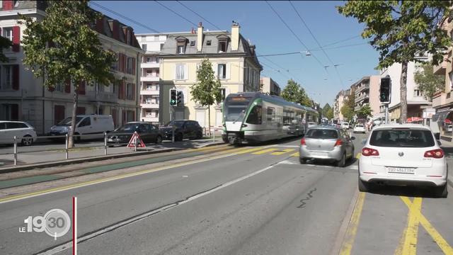 Le Lausanne-Échallens-Bercher emprunte pour la dernière fois l’avenue d’Echallens à Lausanne, pour le plus grand soulagement des riverains