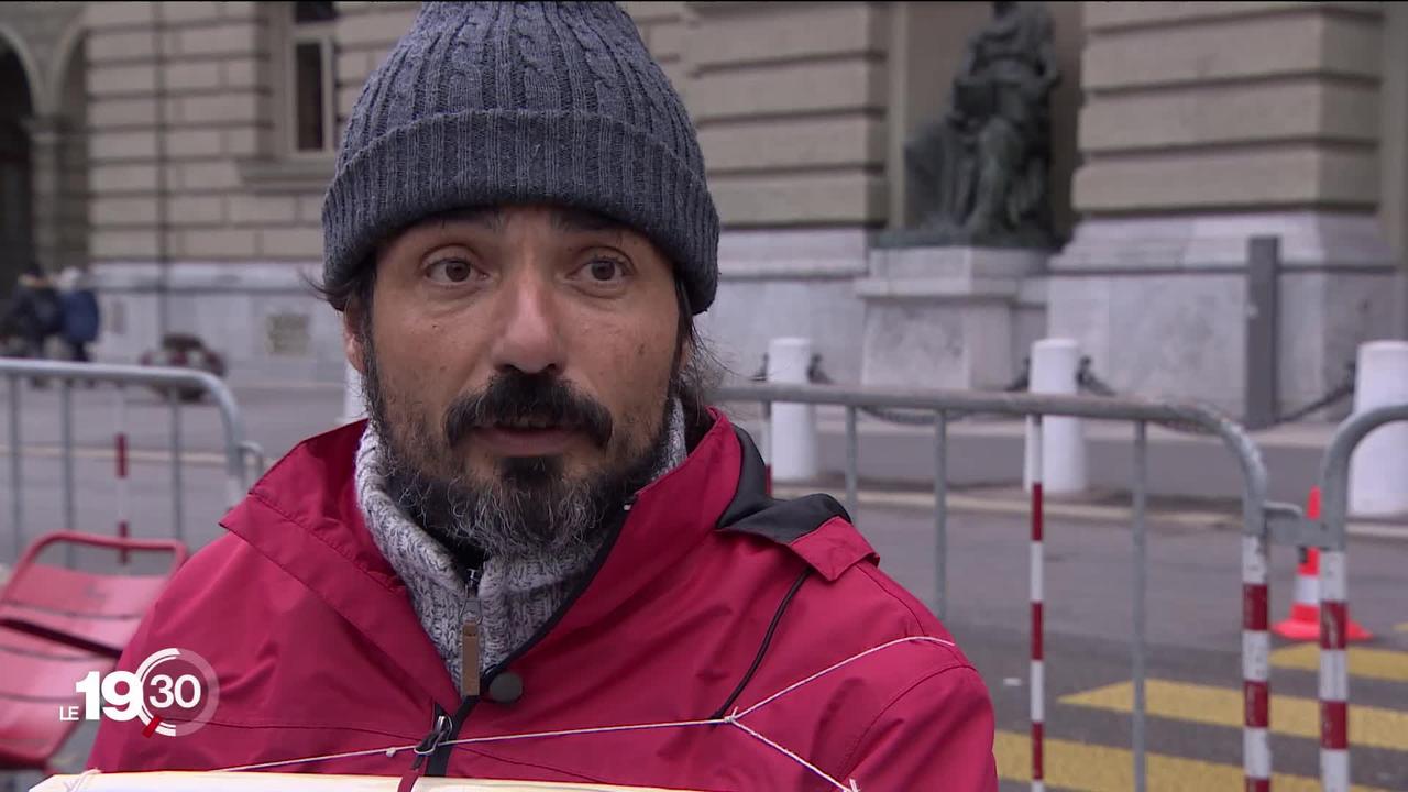 Un père de famille fribourgeois est en grève de la faim depuis 22 jours pour dénoncer l’inaction politique face à l’urgence climatique. Rencontre