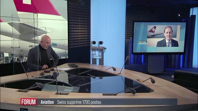 Swiss supprime 1700 postes face à la crise du secteur aérien: interview de Dieter Vranckx