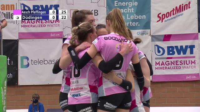 Volleyball, 1-2 finales dames: Aesch Pfeffingen remporte le premier match face à Guin ( 25-22, 25-22, 25-14)