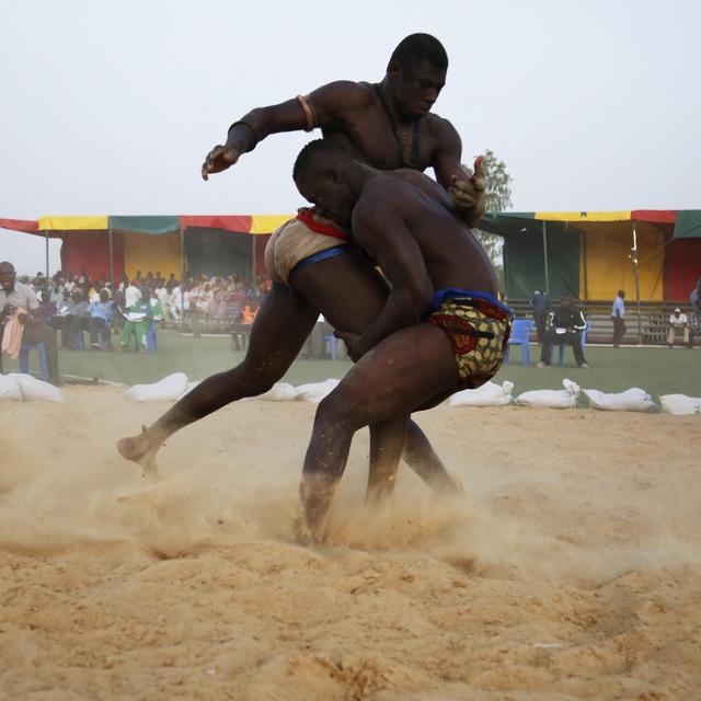 lutte sénégalaise [Anadolu Agency via AFP - Cemil Oksuz]