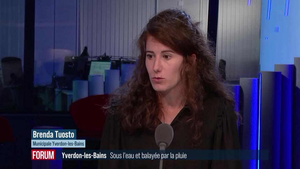 Yverdon-les-Bains sous l’eau et balayée par la bise : interview de Brenda Tuosto (vidéo)