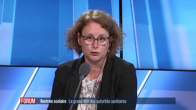 Rentrée scolaire, le grand défi des autorités sanitaires: interview d’Aglaé Tardin