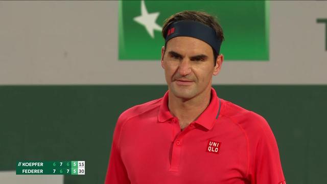 3e tour, D.Köpfer (GER) – R.Federer (SUI) (6-7, 7-6, 6-7, 5-7): le Bâlois vient à bout de Köpfer et se hisse en 8es
